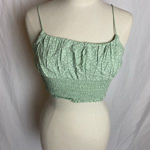 PacSun, L.A. Hearts sage green halter tank top